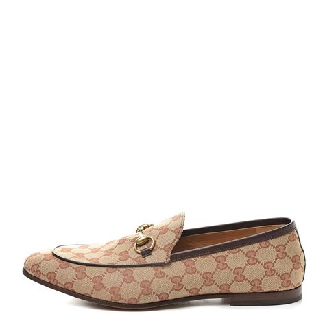 gucci monogram loafers men's|Gucci jordaan loafer men.